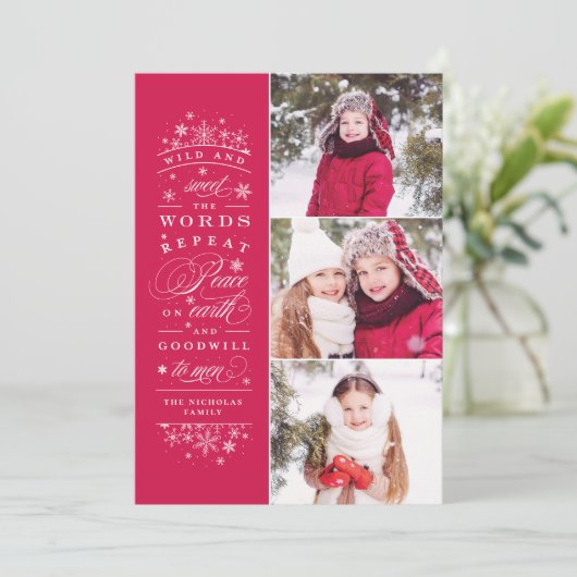 ピースオンアース数々のフォトホリデーカード シーズンカード (スタンド正面)