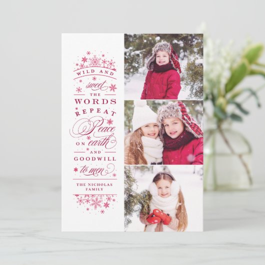 ピースオンアース数々のフォトホリデーカード シーズンカード (スタンド正面)