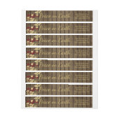 ピースオンアース森林の鳥と納屋の木 ラップアラウンドラベル (シート)