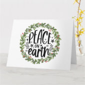 ピースオンアース水カラーリース カード (黄色い花)