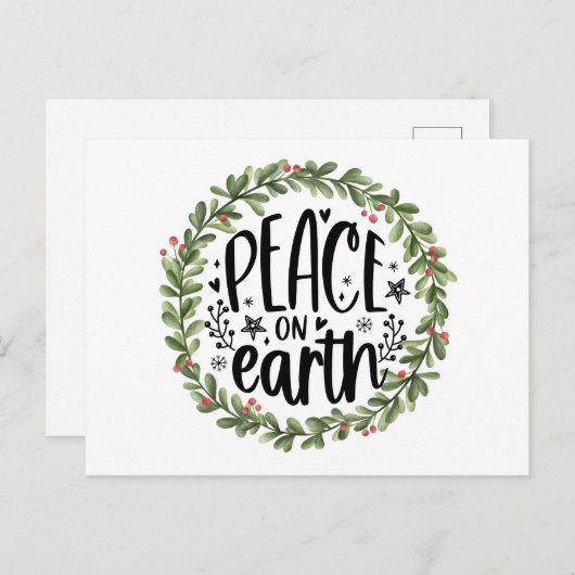 ピースオンアース水カラーリース シーズンポストカード (正面/裏面)