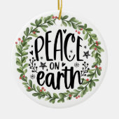 ピースオンアース水カラーリース セラミックオーナメント (正面)