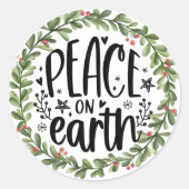 ピースオンアース水カラーリース ラウンドシール (正面)