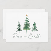 ピースオンアース水彩松企業の木 シーズンカード (正面/裏面)