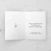 ピースオンアース金ゴールドハートクリスマスツリーオーナメント カード (内部)