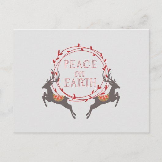 ピースオンアース・トナカイ シーズンポストカード (正面)