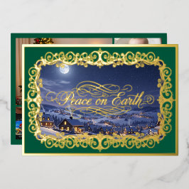 ピースオンアース、ファミリーポートレートフィリグリーグリーン 箔シーズンカード