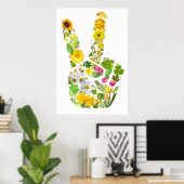 ピースオンエースプリント ポスター (ホームオフィス)