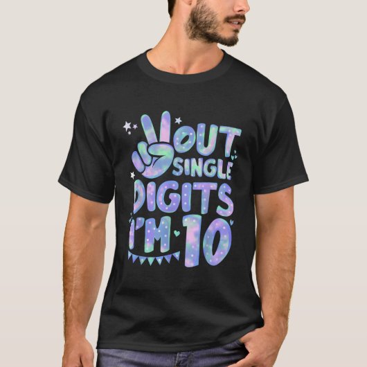 ピースオ独身のウトの数字10 10番目 Tシャツ (正面)