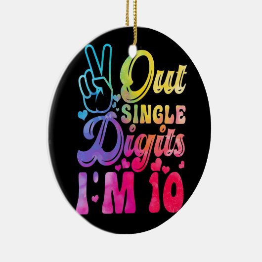 ピースオ独身のウト桁数I_m 10歳10誕生 セラミックオーナメント (右)