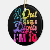 ピースオ独身のウト桁数I_m 10歳10誕生 セラミックオーナメント (左)
