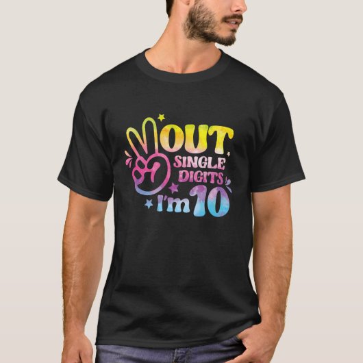 ピースオ独身のウト10歳10誕生 Tシャツ (正面)