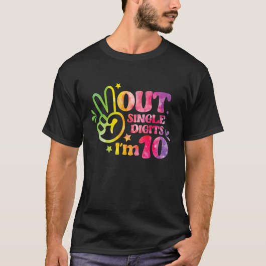 ピースオ独身のウト10歳10誕生 Tシャツ (正面)