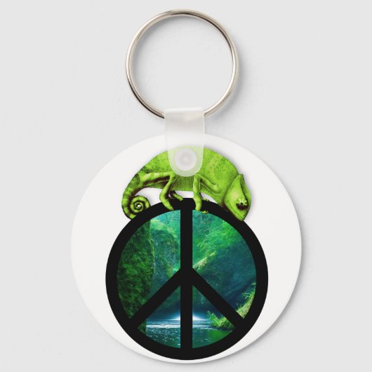 ピースカメレオン キーホルダー (正面)