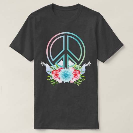 ピースカラフルウォー Tシャツ (デザイン正面)