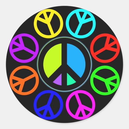 ピースカラーホイール ラウンドシール (正面)