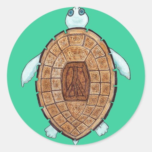 ピースカートのシール ラウンドシール (正面)