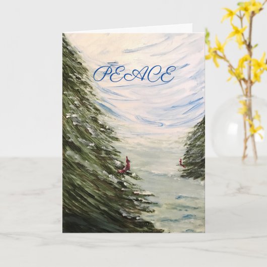 ピースカード カード (黄色い花)