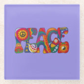 ピースガラスコースター ガラスコースター (正面)