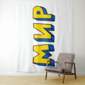 ピースキリル文字 タペストリー (インサイチュ)