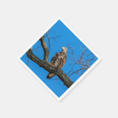 ピースキルの未熟なハゲのワシ、ニューヨーク スタンダードカクテルナプキン (角)
