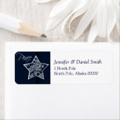 ピースクリスマスカード差出人住所ラベル ラベル (インサイチュ)