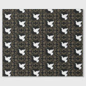 ピースクリスマスホリデーの鳩 ラッピングペーパー (フラット)