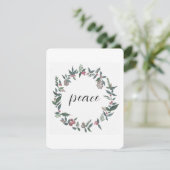 ピースクリスマスリースカード シーズンカード (スタンド正面)