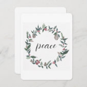 ピースクリスマスリースカード シーズンカード (正面/裏面)