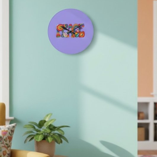 ピースクロック ラージ壁時計