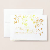 ピースグリッツィホリデーカードとドゥとバック 箔カード (裏面封筒付き)