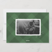 ピースグリーンのスクリプト |クリスマスフォトカード シーズンカード (裏面)