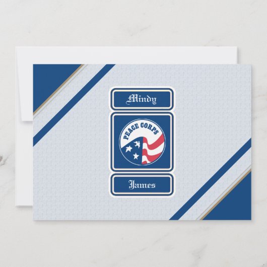 ピースコープ 結婚式 出席確認カード 招待状 (裏面)