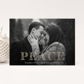 ピースゴールデンウィンターフローラレタリング写真 シーズンカード