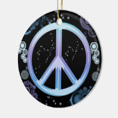 ピースサインのオーナメント セラミックオーナメント (左)