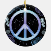 ピースサインのオーナメント セラミックオーナメント (裏面)