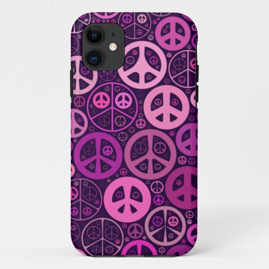 ピースサインのコラージュ Case-Mate iPhoneケース (裏面)