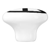 ピースサインのデザインの陶磁器のノブ セラミックノブ (側面)