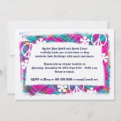 ピースサインのパーティの招待状 招待状 (裏面)