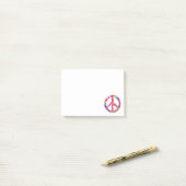 ピースサインのフラクタルの素晴しい旅行 ポストイット (デスク上)