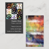 ピースサインのモザイクカスタムな名刺 名刺 (正面/裏面)