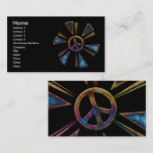 ピースサインの名刺 名刺 (正面/裏面)