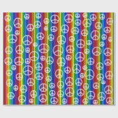 ピースサインの泡 ラッピングペーパー (フラット)