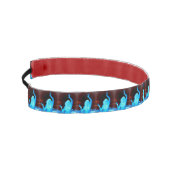 ピースサインの点滅のヒッピーの女の子 アスレチックヘッドバンド (左)