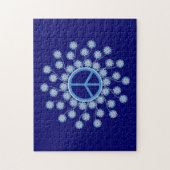 ピースサインの花 ジグソーパズル (縦)