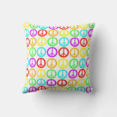 ピースサインの虹 クッション (裏面)