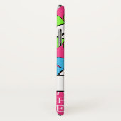 ピースサインのipod touchのパーソナライズなレトロの場合 Case-Mate iPhoneケース (裏面/右)