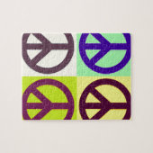 ピースサインアポップ・アートのート ジグソーパズル (横)