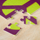 ピースサインアポップ・アートのート ジグソーパズル (側面)