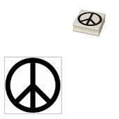 ピースサインアートスタンプ ラバースタンプ (押印)